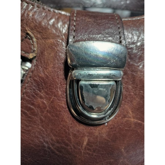 Wilson's Leather vintage small hand purse brown Italian leather - Picture 4 of 9